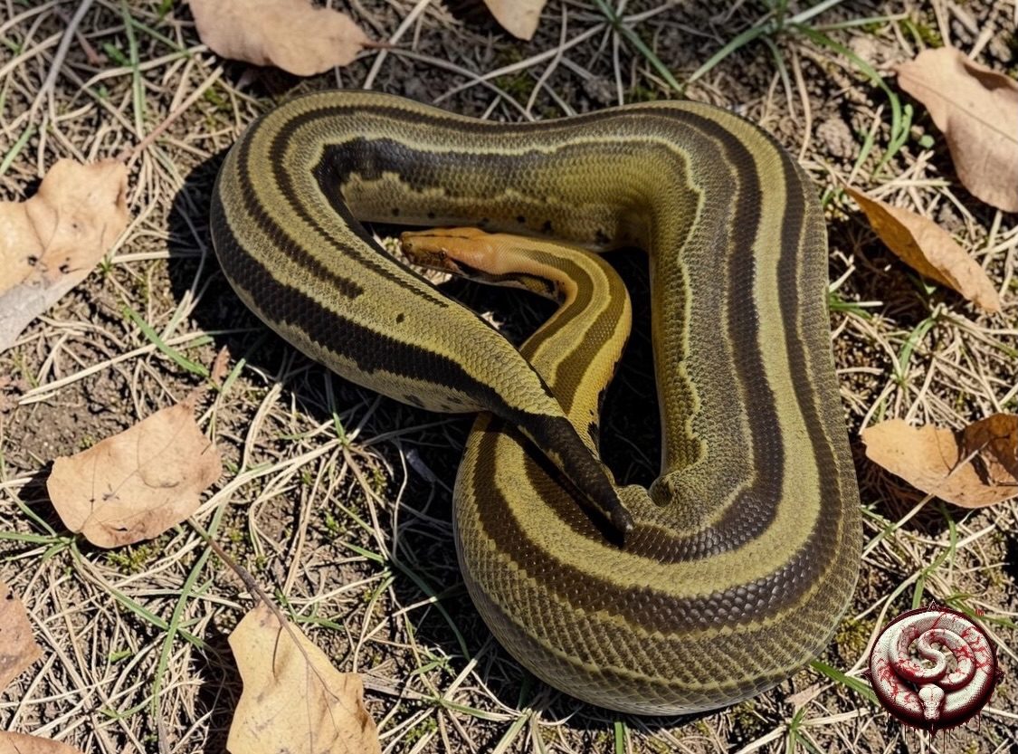 Python breitensteini (pitón de Borneo) del criadero Top Notch Pythons MX