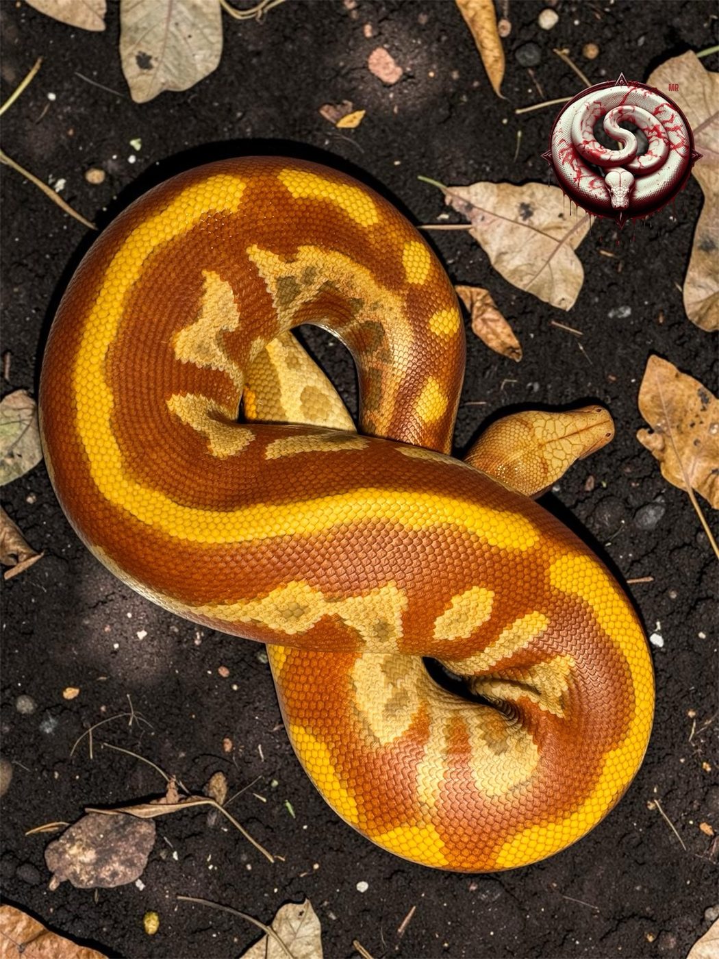 Python brongersmai (pitón sangre) del criadero Top Notch Pythons MX