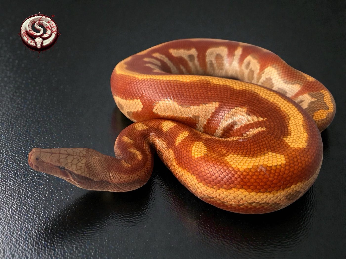 Python brongersmai (pitón sangre) del criadero Top Notch Pythons MX